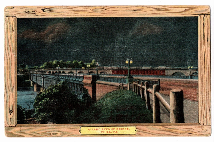 1907 Girard Bridge Philadelphia PA Postcard