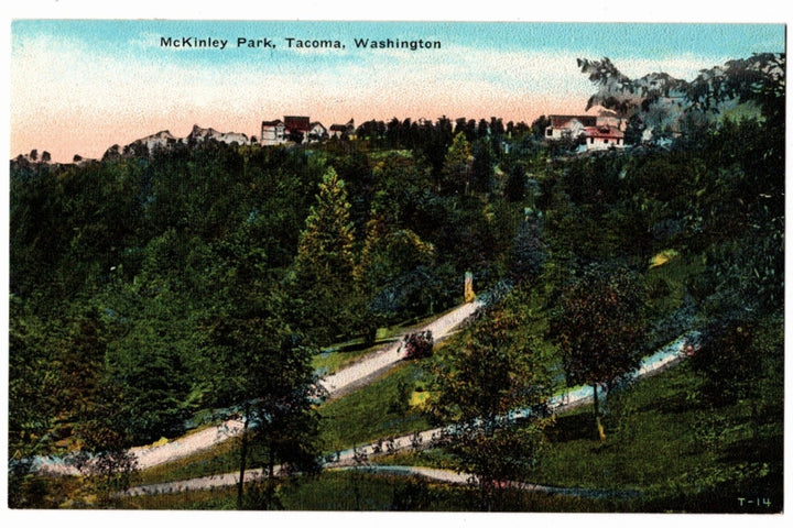 1910 McKinley Park View Tacoma Washington Vintage Postcard