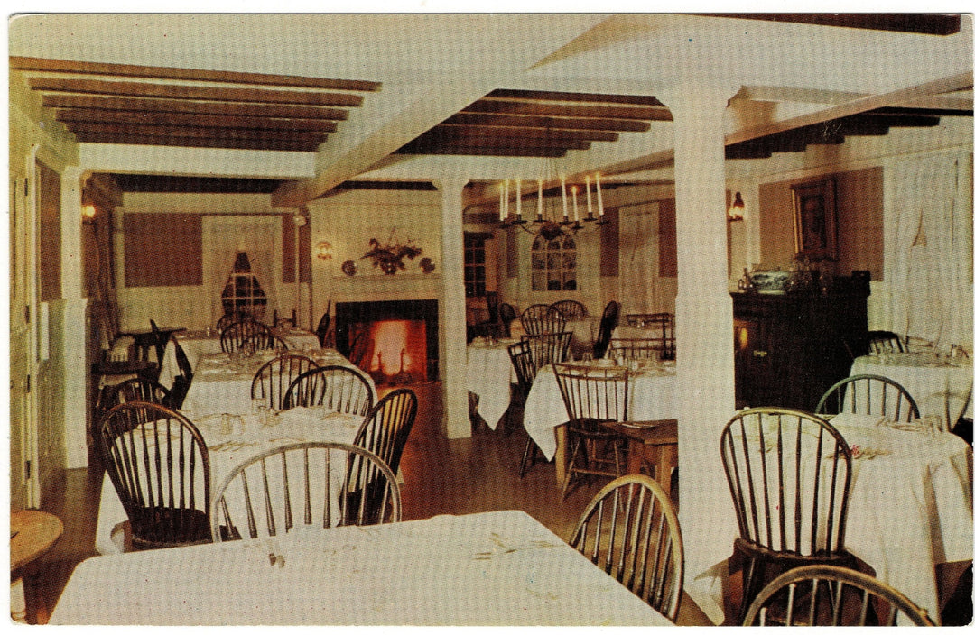 1960s Longfellow's Wayside Inn S. Sudbury Massachusetts Vintage Postcard.