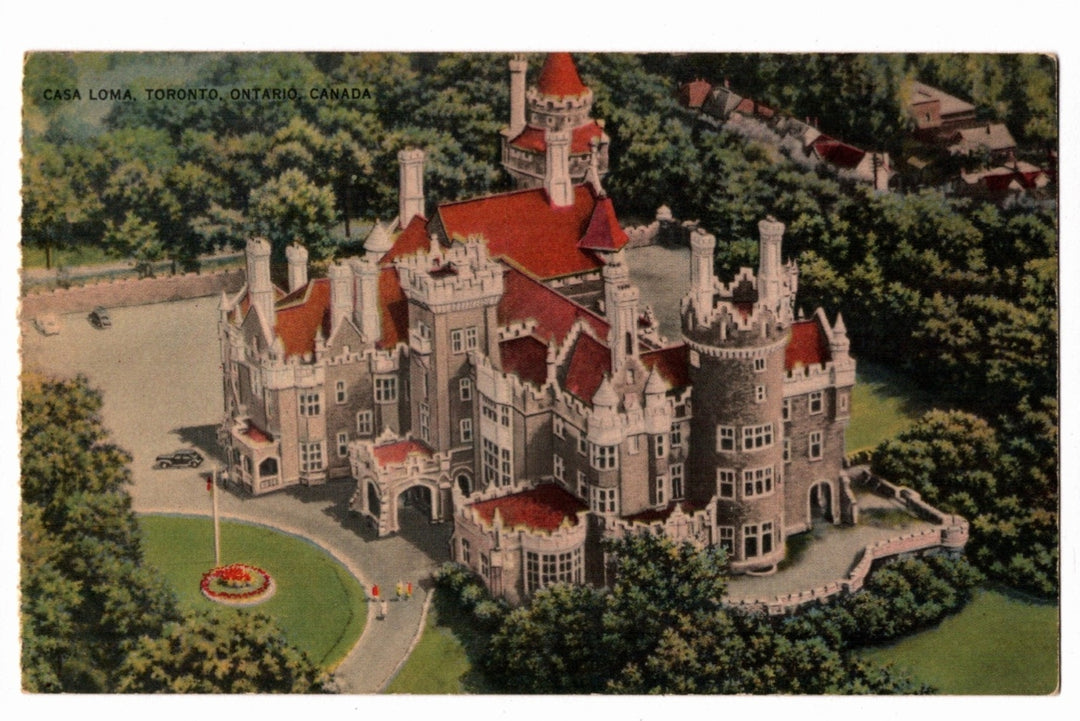 1947 Casa Loma Toronto Ontario Canada Vintage Postcard, Hill House Castle.