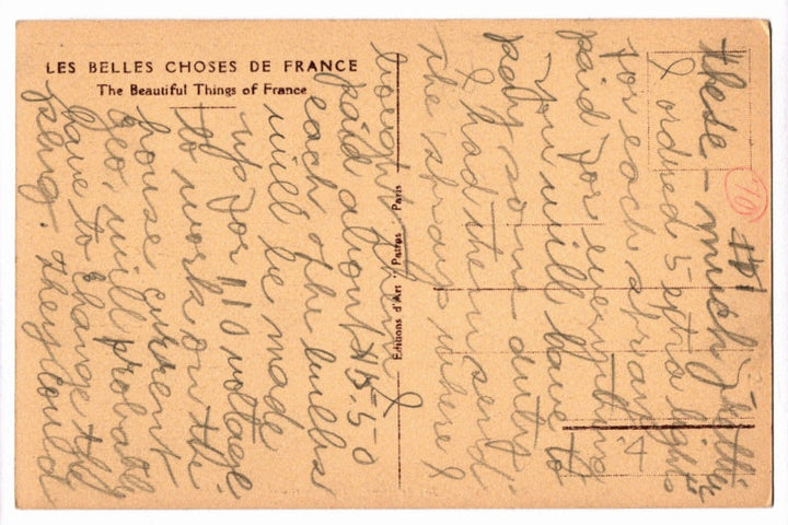 Back of postcard.