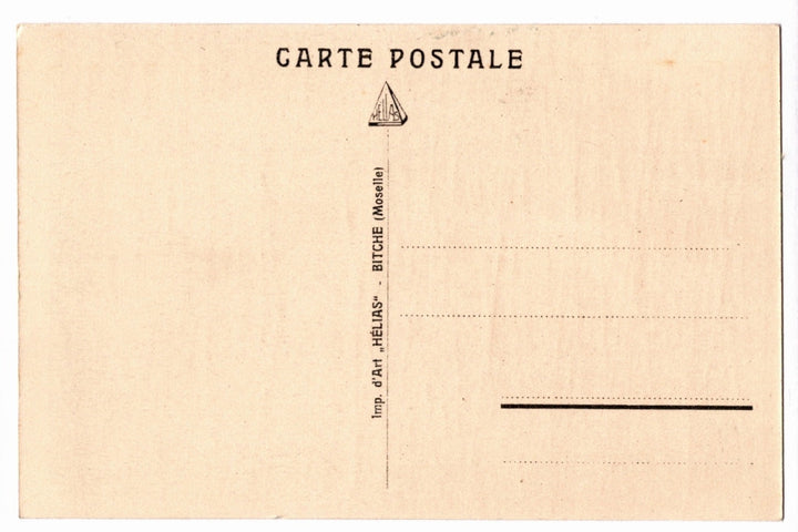 1920-30 View of Bitche from the Citadel France Vintage Postcard