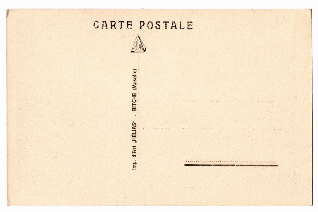 1920-30 Bitche Railway Station and Citadel France Vintage Postcard