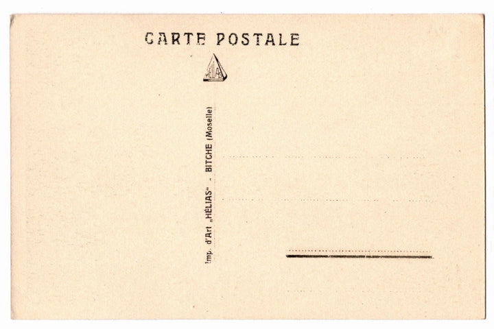 1920-30 Bitche Railway Station and Citadel France Vintage Postcard