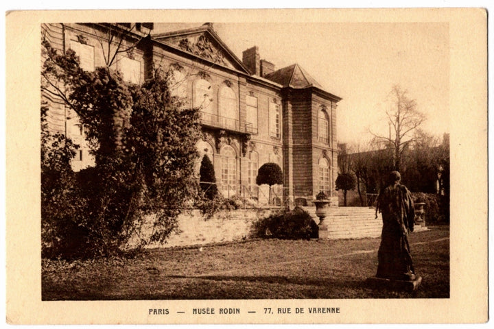 1920s Rodin Museum Paris France Postcard