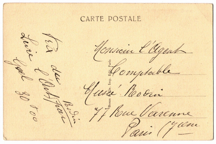 Back of postcard.