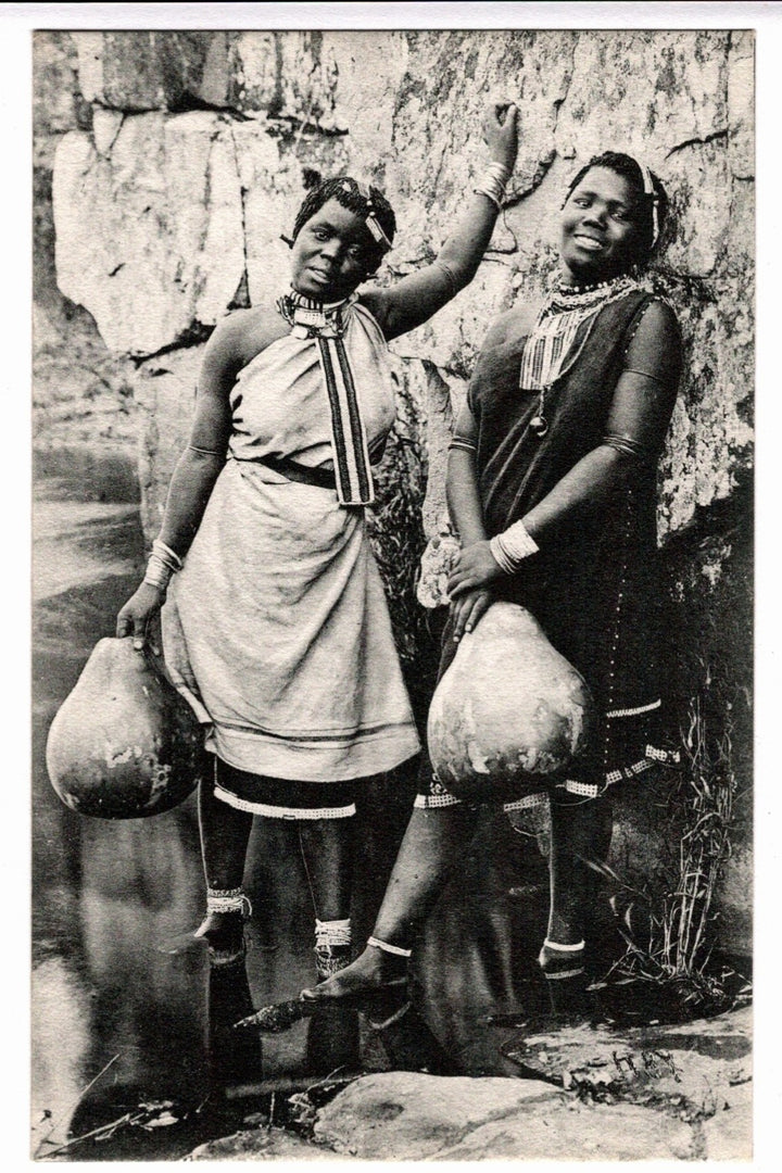 1910 Zulu Women Mariannhill South Africa Vintage Postcard.