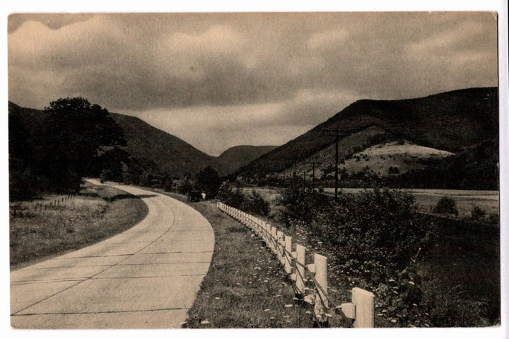  1930s Mountain View Route 14 Trout Run Pennsylvania Vintage Postcard.