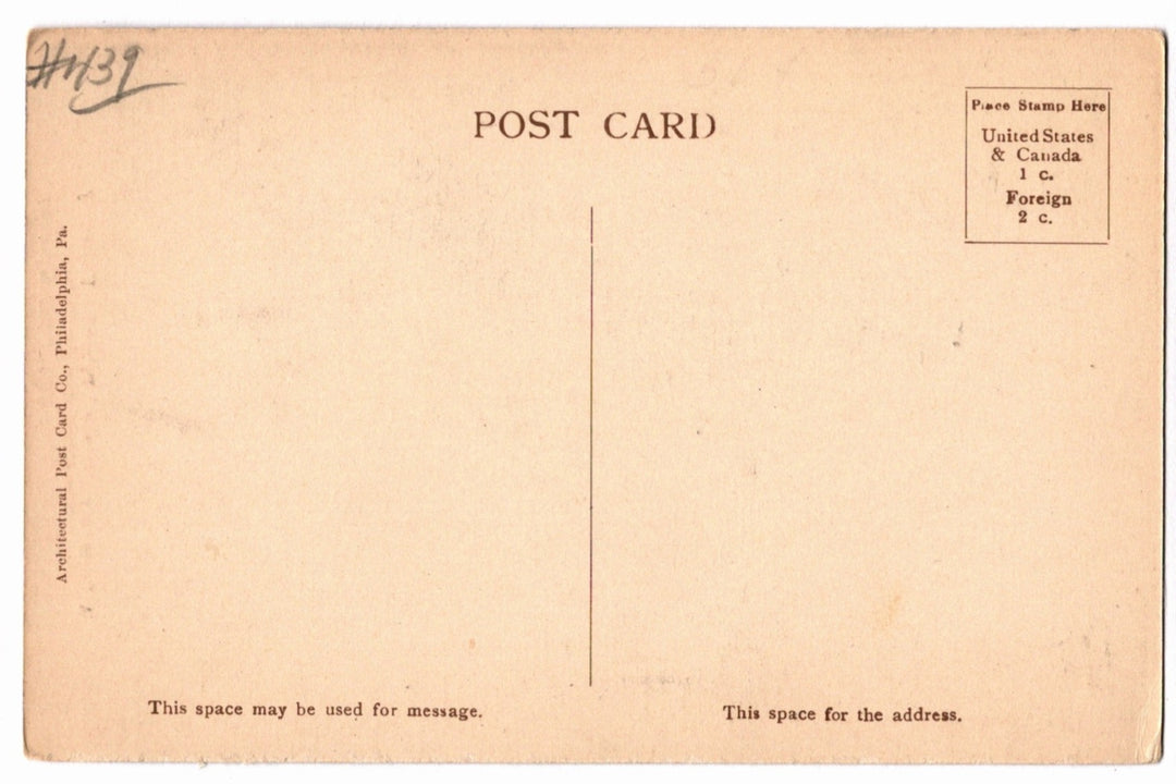 1907 Princeton University Dormitory Doors New Jersey Vintage Postcard