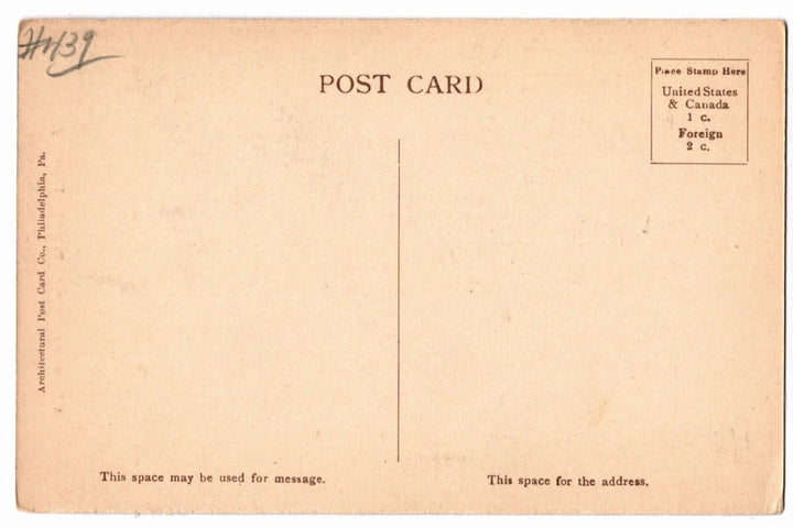 1907 Princeton University Dormitory Doors New Jersey Vintage Postcard
