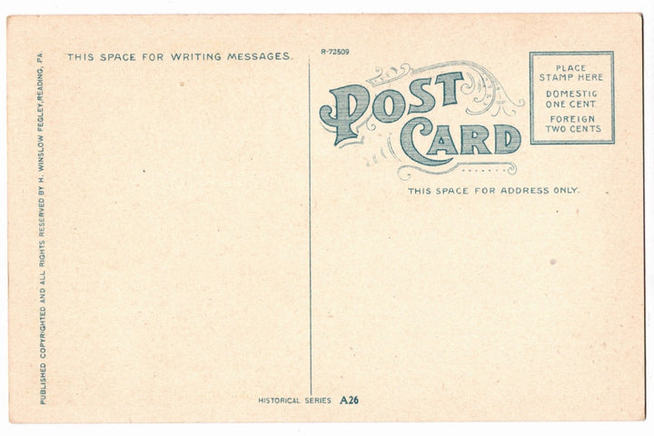1941 Oley Reformed Church Spangsville Pennsylvania Vintage Postcard