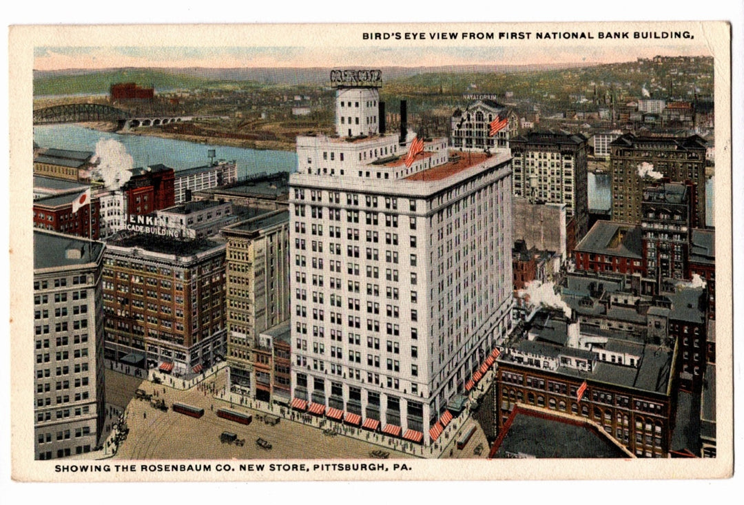 1915 Rosenbaum Co. New Store Pittsburgh Pennsylvania Vintage Postcard.