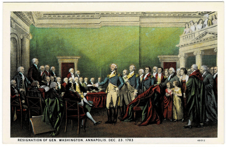 1910s Resignation of Washington Annapolis Maryland Vintage Postcard.