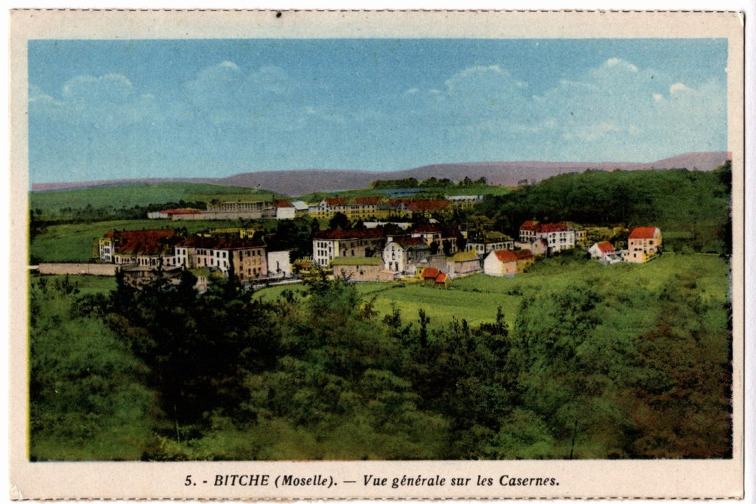  Military Barracks Bitche Moselle France Vintage Postcard.