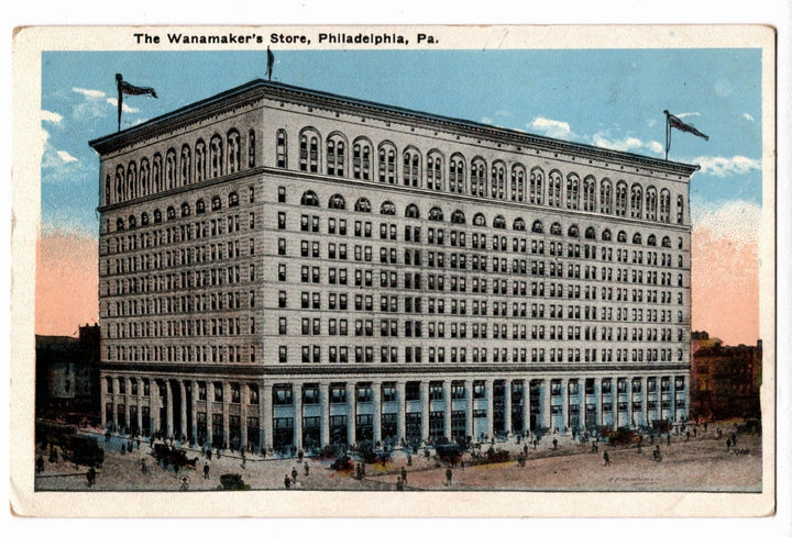 1921-24 Wanamaker Store Philadelphia Pennsylvania Vintage Postcard.
