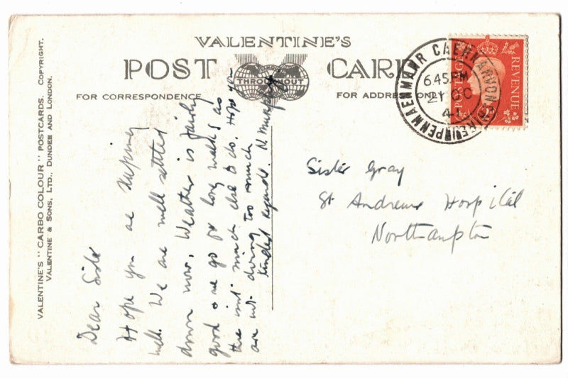 Back of postcard.
