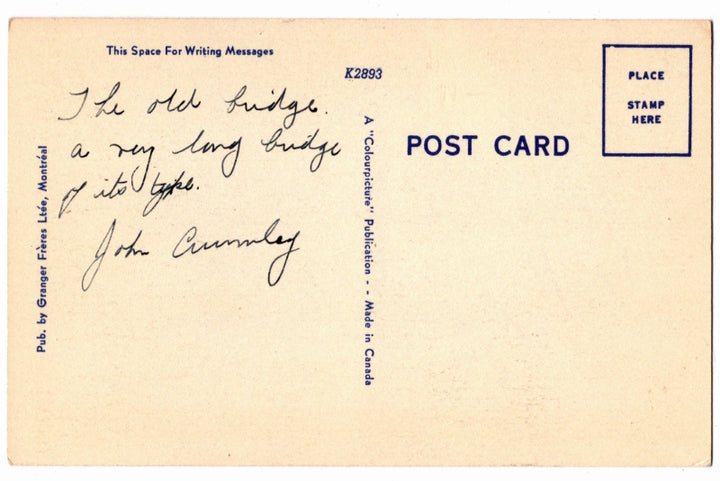 Back of postcard.