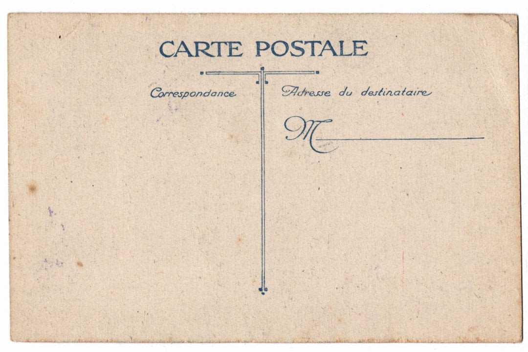 1914 WWI French Infantry Attack Custom-House Vintage Art Postcard