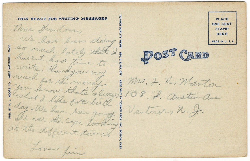 Vintage postcard.