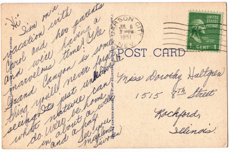 Back of postcard.