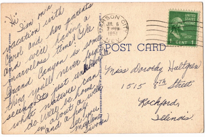 Back of postcard.
