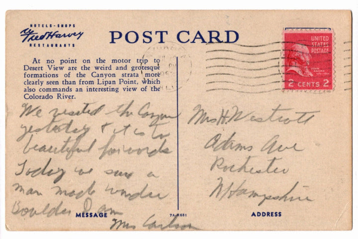 Back of postcard.