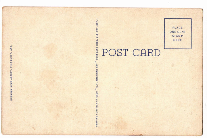 1935 Country Club Pine Bluff Arkansas Vintage Postcard