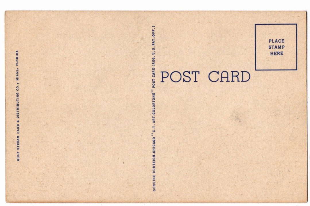 1951 St. Mary's Star of Sea Church Key West Florida Vintage Postcard
