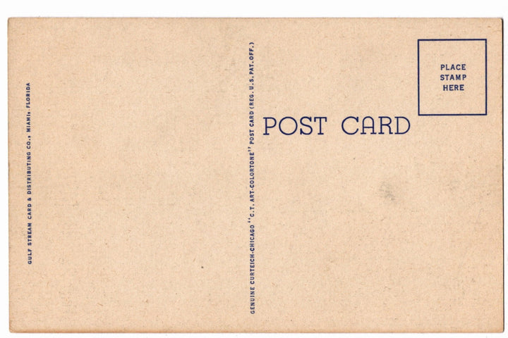 1951 St. Mary's Star of Sea Church Key West Florida Vintage Postcard