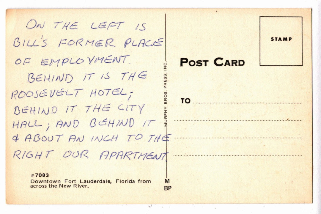 1960s Fort Lauderdale Florida Postcard