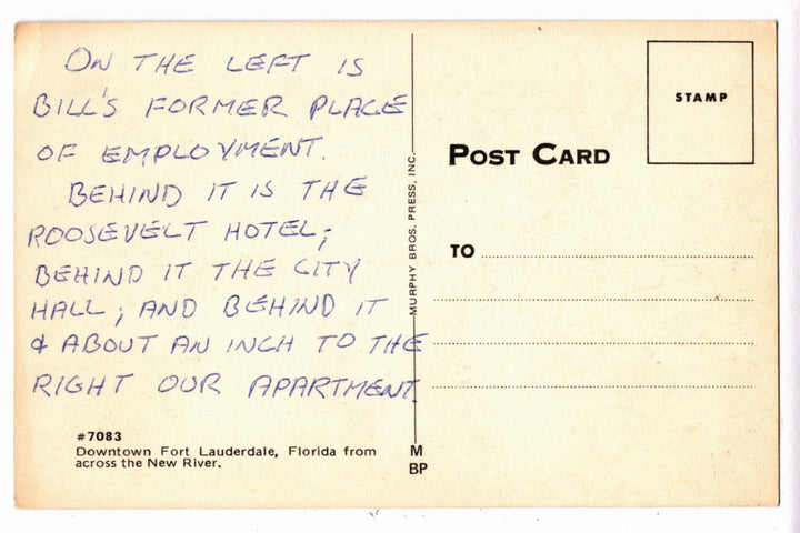 1960s Fort Lauderdale Florida Postcard