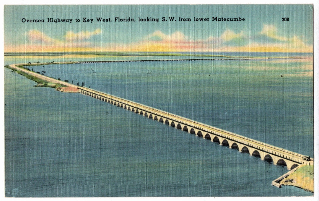1940 Florida Keys Highway, Key West FL Postcard.