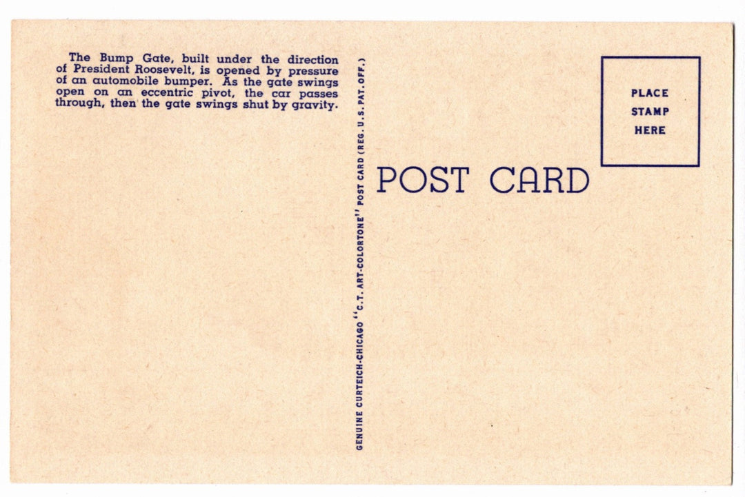 1952 Warm Springs Georgia Little White House Vintage Postcard