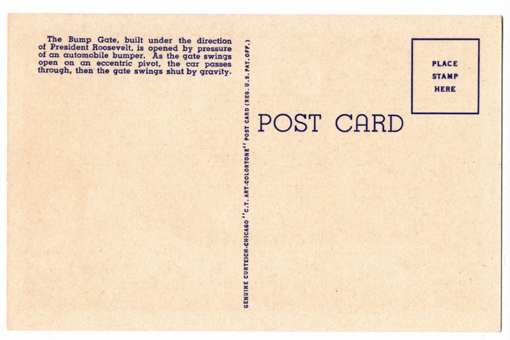 1952 Warm Springs Georgia Little White House Vintage Postcard