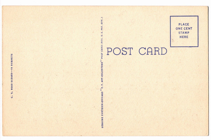 1947 Lebanon Indiana Scenic Roadway Vintage Postcard