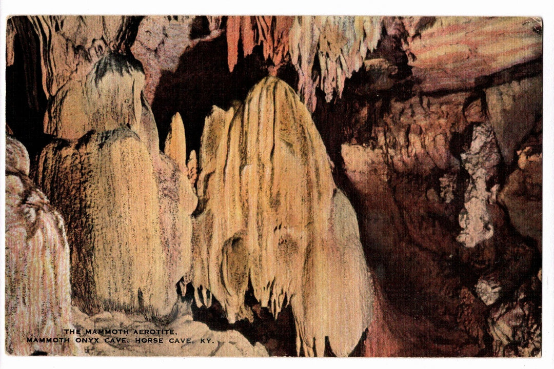 Mammoth Onyx Cave Horse Cave Kentucky Vintage Postcard.