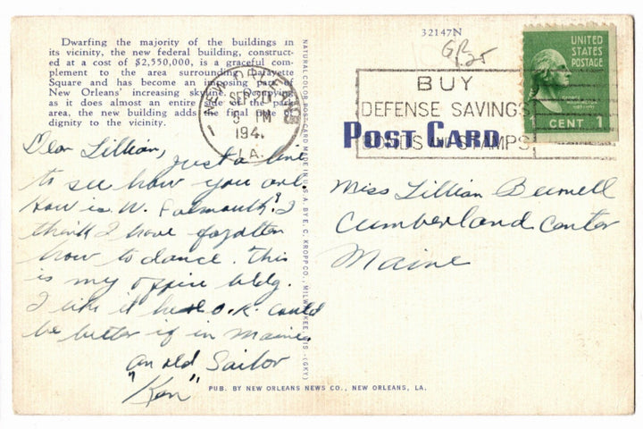 Back of postcard.