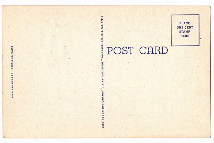 1934 Birthplace of Poet Longfellow Portland Maine Vintage Postcard