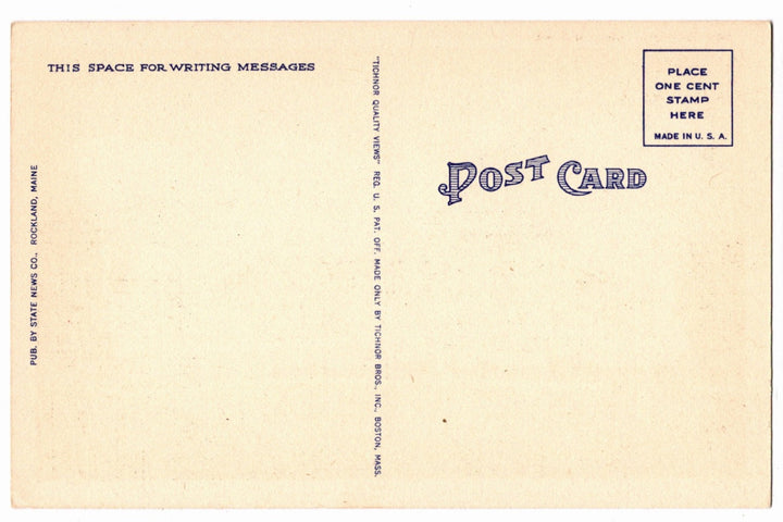 1936 Samoset Hotel Rockland Maine Vintage Postcard