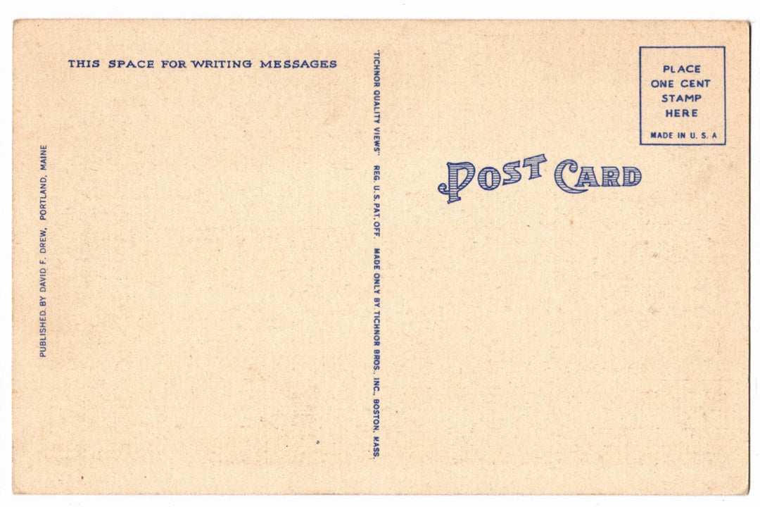 1941 Portland Head Light Portland Maine Vintage Postcard, Lighthouse