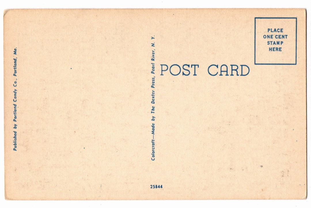 1938 The City Hall at Portland Maine Vintage Postcard