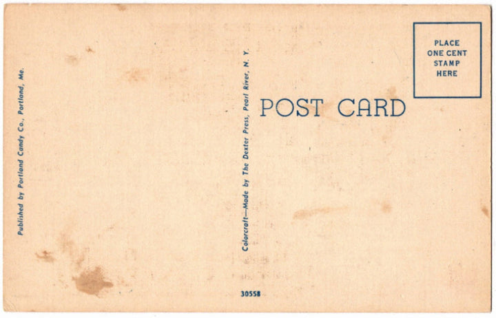 Back of postcard.