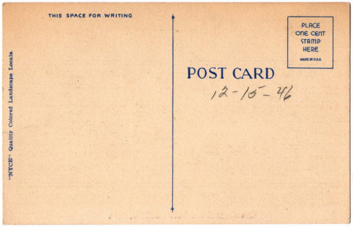 Back of postcard.