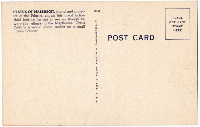 Back of postcard.