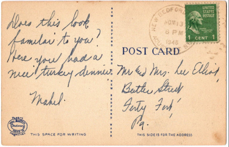 Back of postcard.