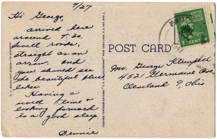 Back of postcard.