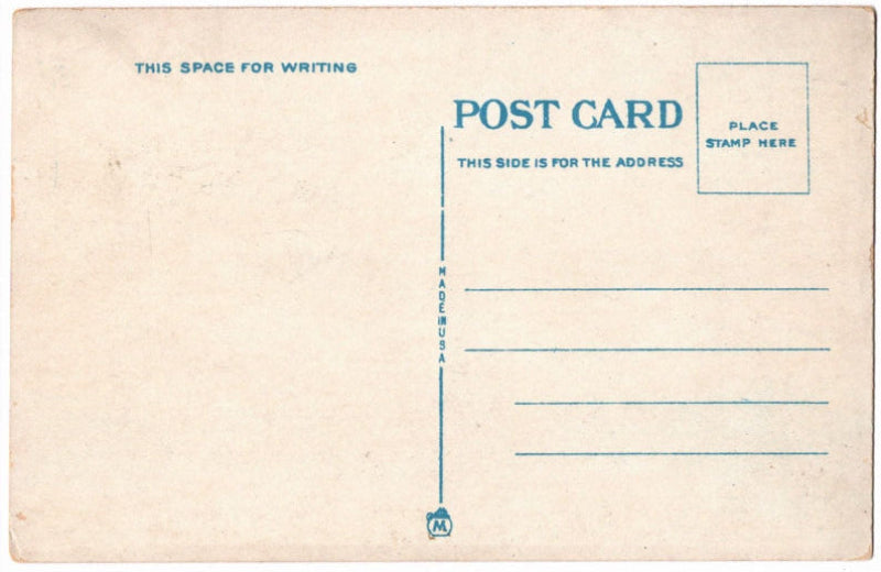 Back of postcard.