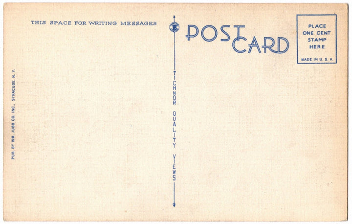 Back of postcard.