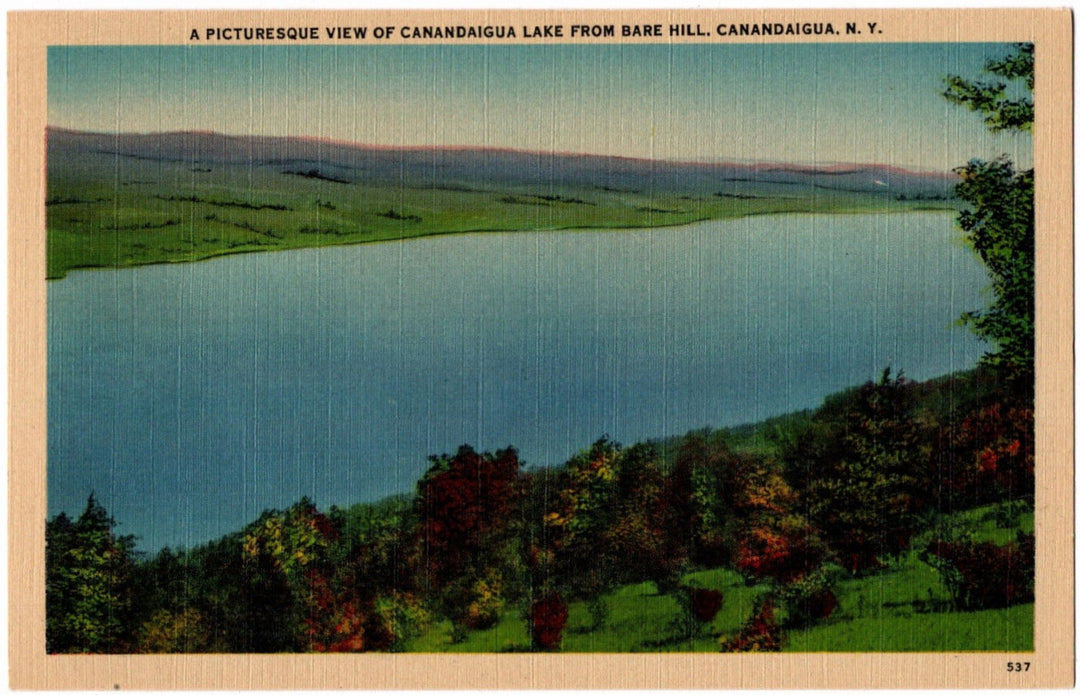 1945 Canandaigua Lake NY Postcard.