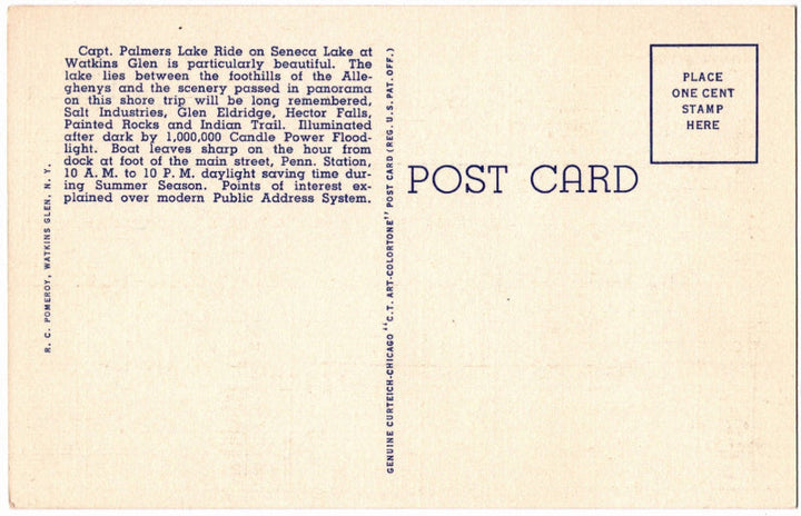 Back of postcard.